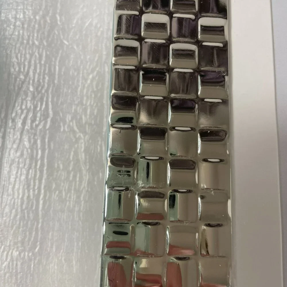 Philip Whitney Silver Plated Basketweave Frames Square 4x6 5x7 Lot of 2 New
